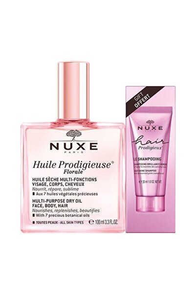 Nuxe Huile Prodigieuse Floral Çok Amaçlı Kuru Yağ - Şampuan Hediyeli