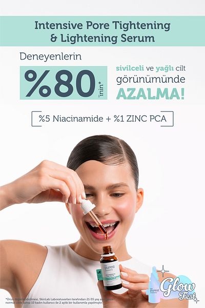 The Purest Solutions 30 ml Hautpflegeserum mit Niacinamid 5 % und Zink Pca 1 % – gegen Mitesser und Akne