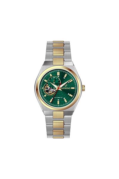 Raymond Rym-250424 Raymond Automatic Men's Wrist Watch- 2 Years Warranty - Stainless Steel