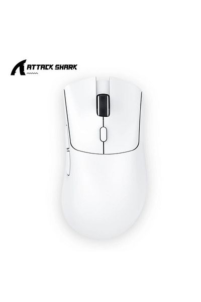 Choice ماوس ألعاب لاسلكي R1 Superlight أبيض اللون مزود ببلوتوث 2.4 جيجاهرتز من PixArt PAW3311 مزود بمستشعر ألعاب 6 قابل للتعديل