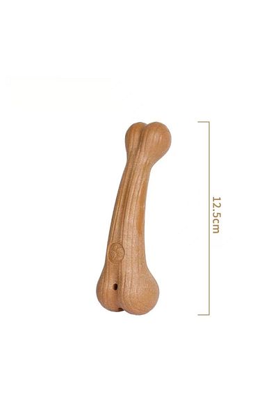 Choice Bone S Bite Resistant Pet Dog Chew Toys Molar Teeth Clean Stick Interesting Pine Wood Cute Bone Shap