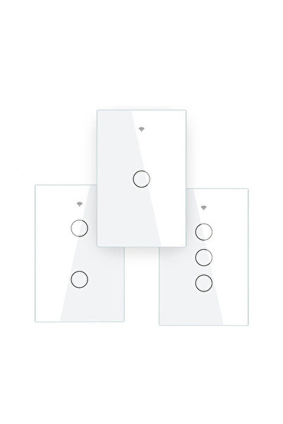 Choice مفتاح إضاءة ذكي يعمل باللمس من مويس زيجبي، ثلاثي الفتحات، بمعيار الولايات المتحدة، مع محايد/بدون ني