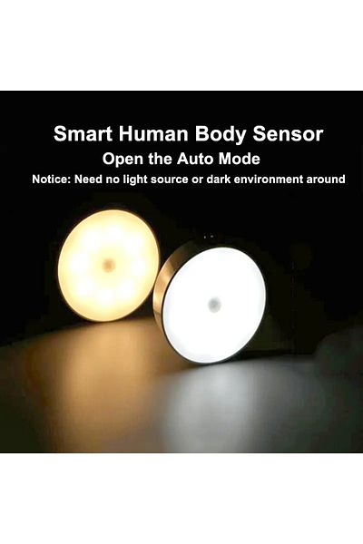 Choice White Light-switch 400 Ma Led Smart Human Body Sensor Night Lamp Emergency Automatic Lighting Usb Ch