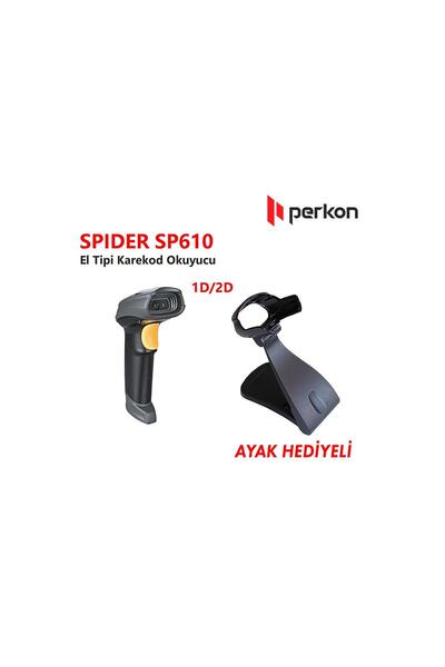 PERKON Spider Sp610 USB 1D-2D (Qr Code) Reader (Foot Included)