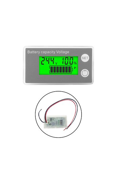Choice Alarm Temperature Dc8-100v Lcd Digital Electricity Meter 6133a Battery Capacity Indicator 12v 24v 48