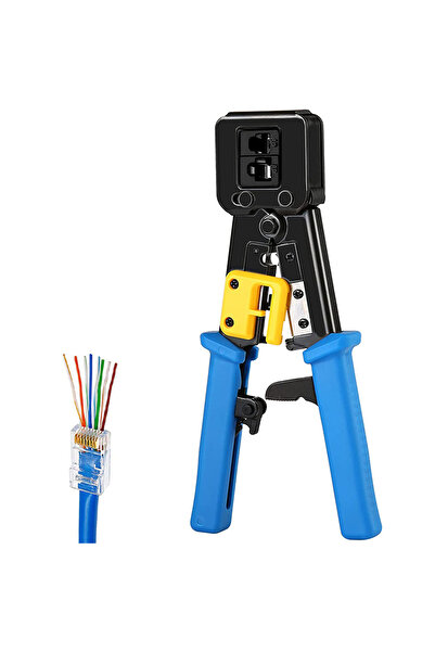 Choice أدوات يدوية لتجعيد الشبكات RJ45 كماشة RJ12 Cat5 Cat6 8P8C أداة تجريد الكابلات ملقط الضغط