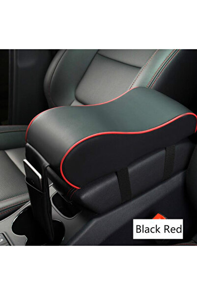 choice2 وسادة ناعمة لمسند الذراع المركزي للسيارة من جلد الأسود والأحمر، مركز ...