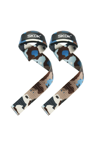 Choice أحزمة رفع أثقال بنية مموهة، قطعتان/أربع قطع/ثلاثة أزواج، أحزمة معصم سي...