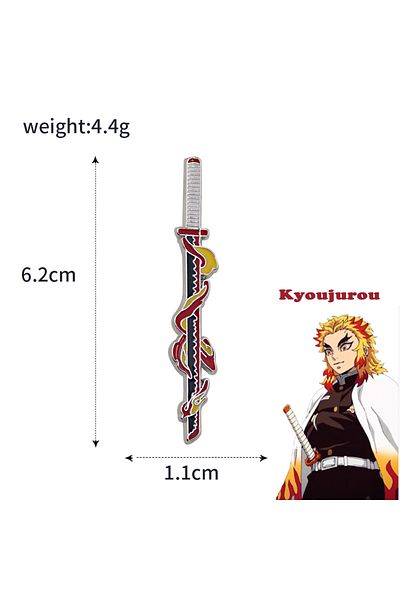 Choice X00276-09 Anime Demon Slayer Brooch Enamel Kimetsu No Yaiba Sword Pins Weapon Badge Fans Cosplay Sou