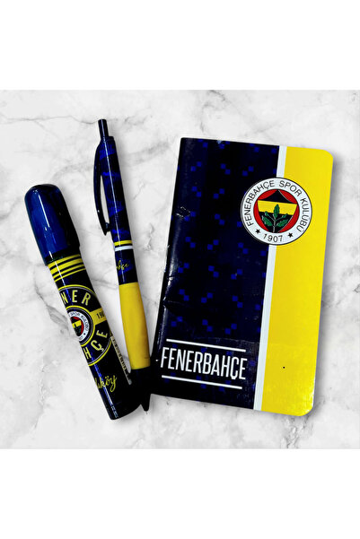 ÇİLEKHOMEAVM Фенербахче Ліцензований блокнот у смужку - ліцензований ракетний...