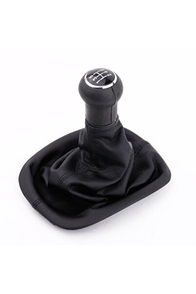 Choice مقبض ناقل الحركة الجديد ذو الخمس سرعات مع غطاء للقدم مصنوع من الجلد الأسود لسيارة فولكس فاجن باسات B5 فولكس فاجن