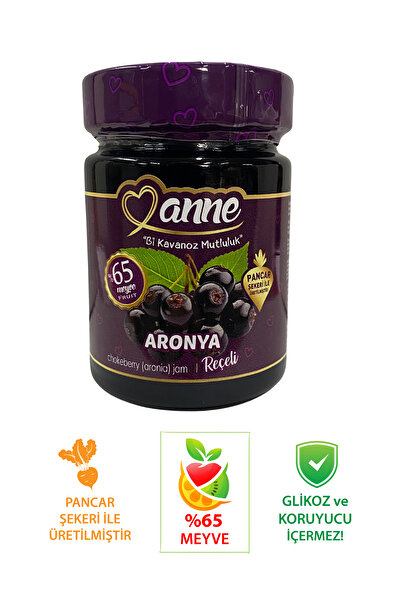 Anne Aronya Reçeli 400g (PANCAR ŞEKERİ ILE ÜRETİLMİŞTİR - GLİKOZ, KORUYUCU IÇERMEZ)