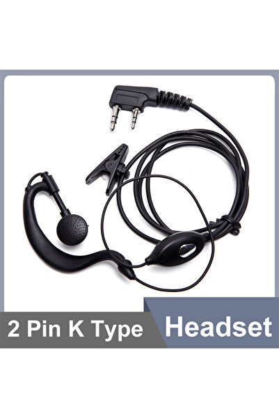 choice2 1pcs UV18Pro Headset 2 Pin QuanSheng UVK5 Earpiece UVK6 UV5R Plus BF ...