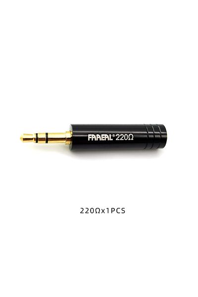 Choice 220ohms FAAEAL Earphone Impedance Plug Conductor 80 220 Ohm Noise Cancelling Adapter 3.5mm Bottom Re