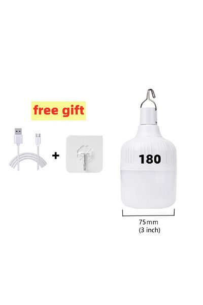 Choice مصابيح طوارئ LED متعددة الوظائف قابلة لإعادة الشحن عبر USB بقوة 180 وات للمنزل والأماكن الخارجية وفوانيس الطوارئ المحمولة