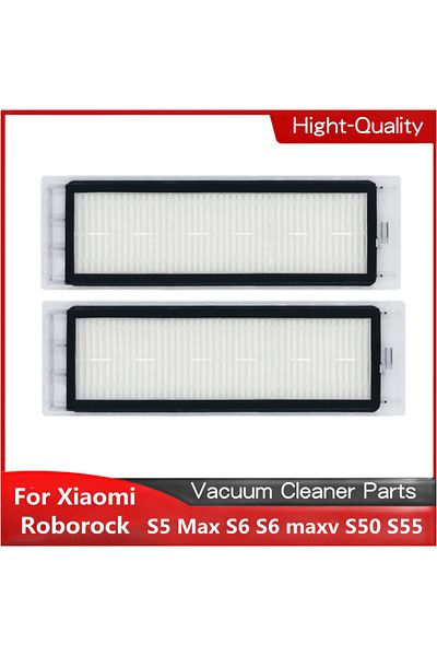 Choice 2PCS HEPA Filter For Xiaomi Roborock S5 Max S6 S6 maxv S50 S55 Accessories Spare Parts Xiomi Xaiomi