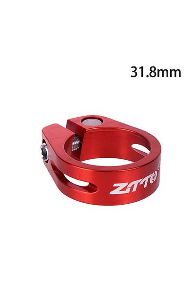 ZTTO 31.8mm Red ZTTO Bicycle Seatpost Clamp 31.8/34.9mm Seat Tube Clamp MTB Road Bike Seat Tube Clip Alum