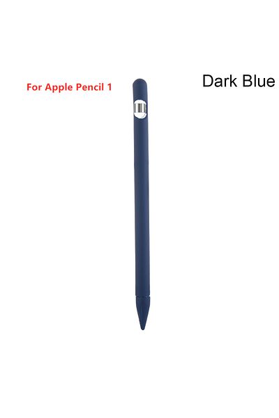 Choice جراب أزرق داكن لجهاز iPad اللوحي مع قلم لمس واقٍ 4 في 1 من السيليكون الناعم الملون
