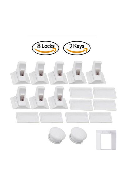 Choice 8 Locks 2 Keys Baby Safety Lock Invisible Lock Kids Security Drawer Latch Cabinet Door Magnetic Chil