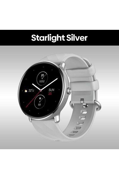 Zeblaze Starlight Silver Zeblaze GTR 3 Pro Voice Calling Smart Watch 1.43" AMOLED Display 316L Stainless Ste