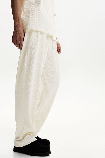 Bershka Textured trousers