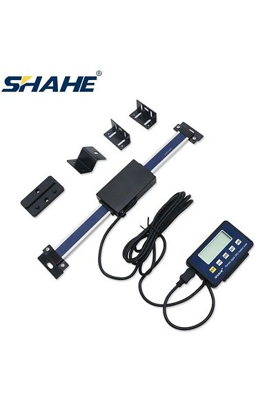 Shahe 0-300mm SHAHE 0-150mm/0-200mm/0-300mm 0.01mm DRO Magnetic Remote Digital Readout Digital Linear Scal