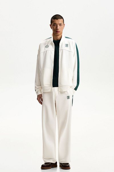 Bershka Embroidered technical trousers