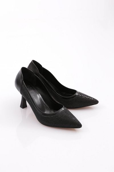 DGN Pantofi cu toc pentru femei negru metalic - 102102621