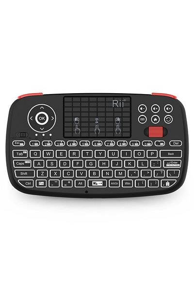 Choice English Keyboard Rii i4 Mini BT Wireless Keyboard With Touchpad 2.4GHz Backlit Mouse Remote Control