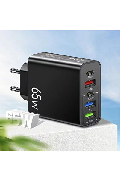 Choice 1 قطعة أسود 5 منافذ USB قياسي للاتحاد الأوروبي لجميع الهواتف المحمولة ...