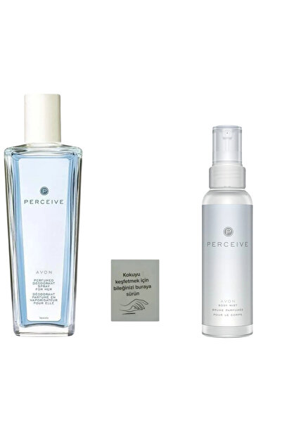 AVON Perceive Parfümlü Kadın Vücut Spreyi 75 ml + vücut spreyi + koku kartı h...