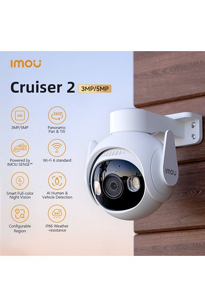 Choice كاميرا مراقبة خارجية Cruiser 2 5MP قابس أوروبي IMOU Cruiser 2 3MP 5MP Wi-Fi AI Smart Tracking Human V