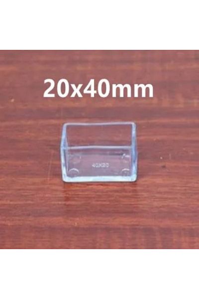 Choice 16 Pcs 20x40mm 16pcs Transparent Furniture Feet Caps Chair Table Sofa Non-slip Mute Rubber Leg Mat W