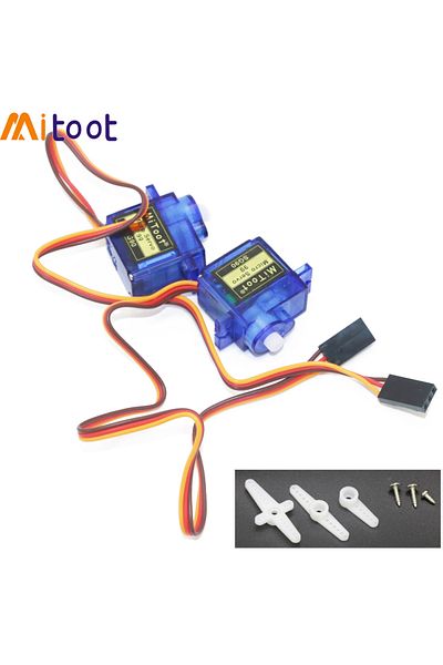 U-Angel-1988 2pcs Mitoot Rc Mini Micro 9g 1.6KG Servo SG90 for RC 250 450 Helicopter Airplane Car Boat For Ard...