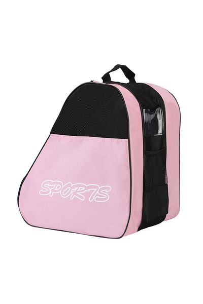 Choice pink Portable Roller Skates Bag Ice Skating Bag Large Capacity Breathable Kids Inline Skates Bag Ska