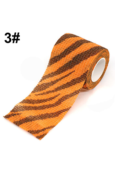 Choice 5cm X 4.5m Tiger Animal Printed Self Adhesive Tattoo Elastic Bandage 4...
