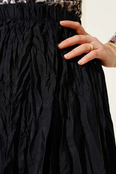 VOLT CLOTHİNG Kırışık Pileli Etek