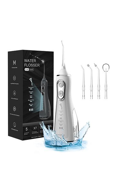 Choice White Portable Dental Oral Irrigator Water Flosser Usb Rechargeable 4 Nozzles Water Jet 300ml Water
