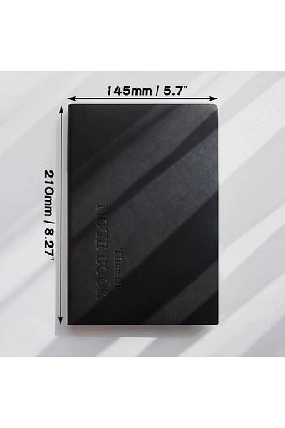 Choice Black notebook A5 Grid Notebook A5,Travelers Journals School Office Meeting Record 80GSM/264 Pages C