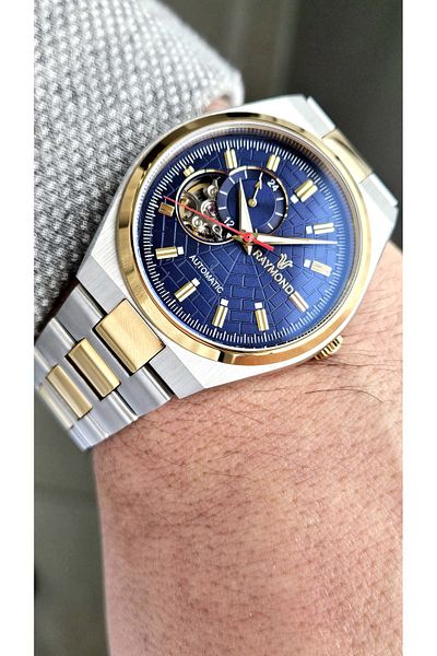 Raymond Rym-250424 Raymond Automatic Men's Wrist Watch- 2 Years Warranty - Stainless Steel