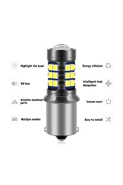 Choice 2x P21W BA15S Canbus LED ضوء عكسي لميني كوبر R50 R53 F55 R56 كلوبمان F54 R55 كابريو
