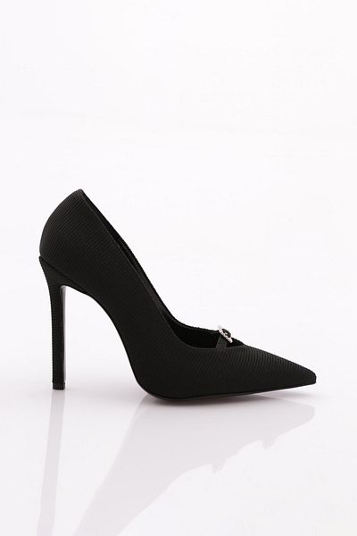 DGN 1093 Pantofi cu toc pentru femei Fagure negru