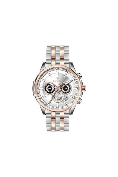 Raymond Rym-81054 Raymond Men's Wristwatch - Stainless Steel - 2 Year Warranty