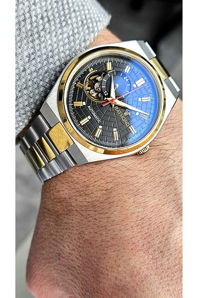 Raymond Rym-250424 Raymond Automatic Men's Wrist Watch- 2 Years Warranty - Stainless Steel