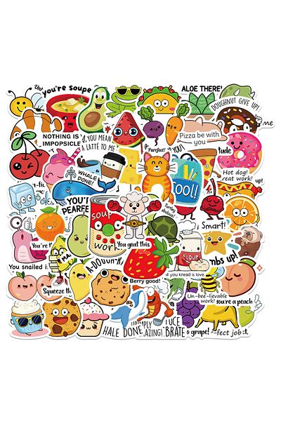Choice 50pcs 50pcs Fun Teacher Stickers for Kids Reward Punny Motivational Sticker Positive Pun Teacher Sup