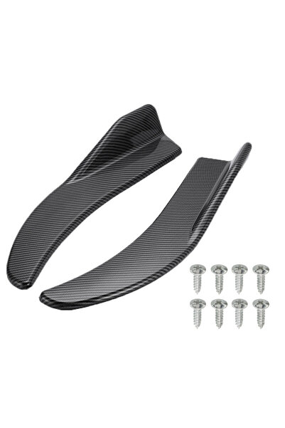 Choice carbon fiber 1 Pair Car Bumper Spoiler Front Rear Lip Anti-collision U...