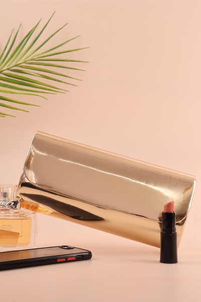 WMİLANO Geantă pentru rochie de seară pentru femei cu lanț cu material oglind...