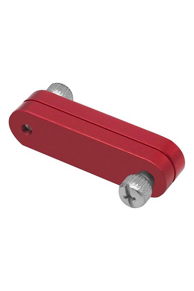 Choice Red Block Steel Ruler Positioning Block Stop Carpentry Scriber Line Marking Gauge For Ruler Woodwork
