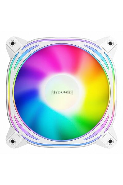 Aigo A-RGB Forward Z12 WHITE Aigo Z12 Computer Case Fan Reverse Ventoinha PC 120mm Rgb Fan Cooler 4pin PW