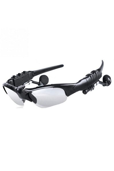 Choice Transparent Stereo Earphones Wireless Headset with Mic Glasses Sunglasses for Driving Cycling Sports